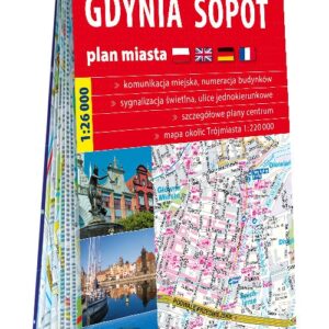 Gdańsk, Gdynia, Sopot papierowy plan miasta 1:26 000