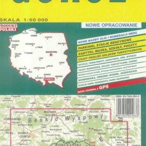Gorce 1:50 000 mapa turystyczna PIĘTKA