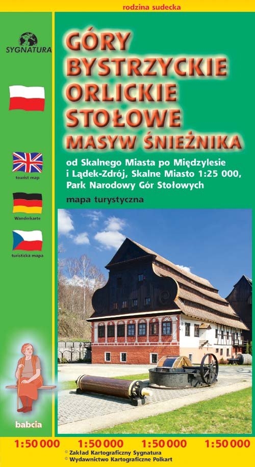 Góry Bystrzyckie Orlickie Stołowe Masyw Śnieżnika. od Skalnego Miasta po Międzylesie i Lądek Zdrój. Skalne Miasto, P.N.Gór Stołowych