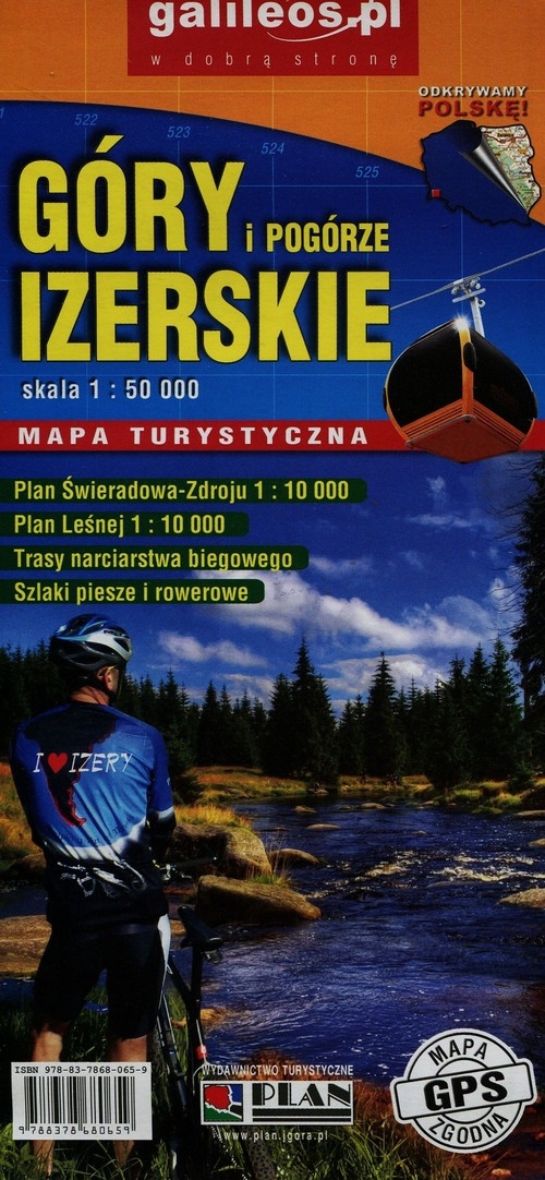 Góry i Pogórze Izerskie mapa turystyczna 1:50 000