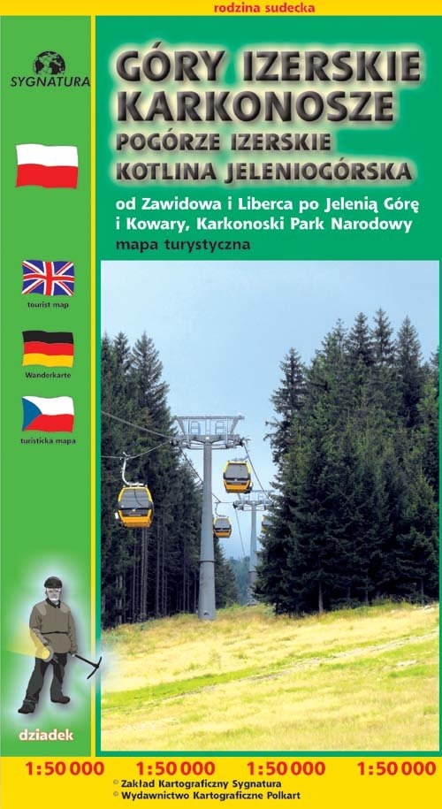 Góry Izerskie Karkonosze Pogórze Izerskie Kotlina Jeleniogórska. Od Zawidowa do Liberca po Jelenią Górę i Kowary, karkonoski Park Narodowy