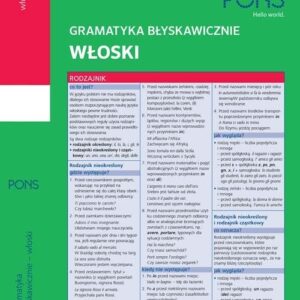 Gramatyka błyskawicznie Włoski