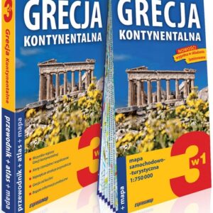 Grecja kontynentalna 3w1 przewodnik + atlas + mapa