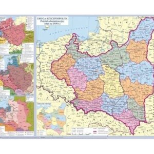 Historia Polski mapa ścienna podręczna