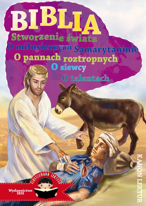 Ilustrowana lektura Biblia przypowieści ewangeliczne (o siewcy, o talentach, o pannach roztropnych)