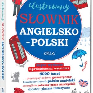 Ilustrowany słownik angielsko-polski, polsko-angielski. kolorowe ilustracje
