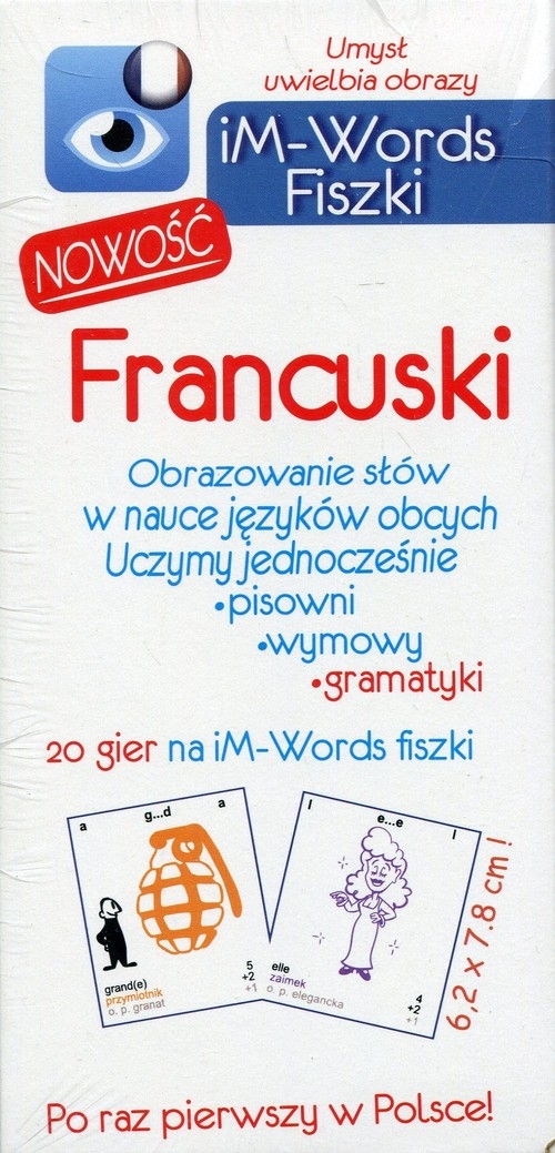 IM-Words fiszki język francuski. Obrazowanie słów w językach obcych