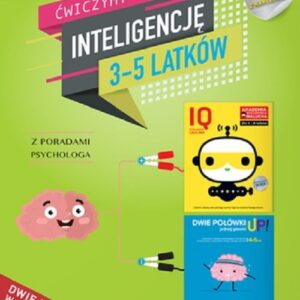 IQ Inteligencja logiczna i rozwój mózgu dla 3-5 latków z poradami psychologa. Książki z naklejkami.