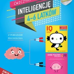 IQ Inteligencja logiczna i rozwój mózgu dla 4-6 latków z poradami psychologa. Książki z naklejkami.