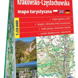Jura Krakowsko-Częstochowska; foliowana mapa turystyczna 1:50 000
