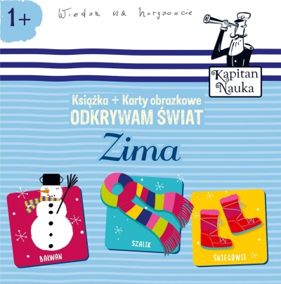 Kapitan Nauka. Odkrywam świat Zima (książeczka + karty obrazkowe)
