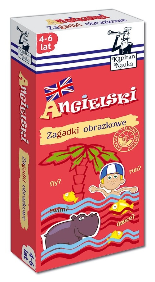 Kapitan Nauka Zagadki obrazkowe Angielski 4-6 lat