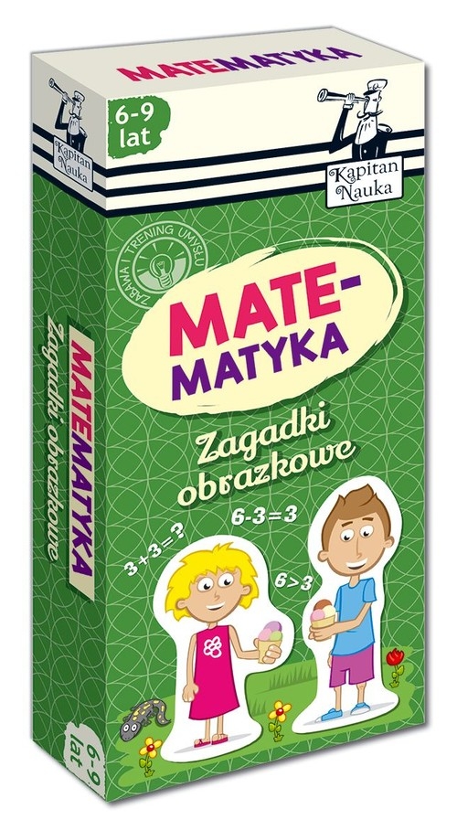 Kapitan nauka Zagadki obrazkowe Matematyka 6-9  lat