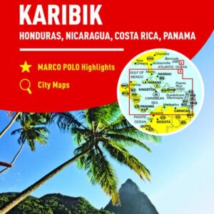 Karaiby Honduras Nikaragua Costa Rica Panama 1:2 500 000