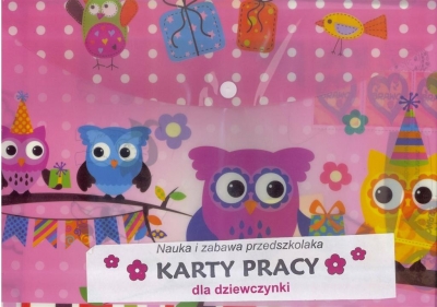 Karty pracy dla dziewczynki. Nauka i zabawa...