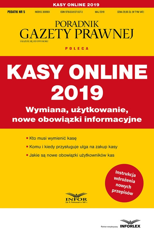 Kasy Online 2019. Podatki 5/2019