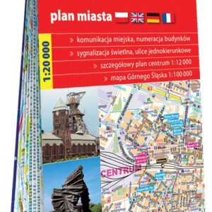 Katowice foliowany plan miasta 1:20 000