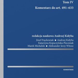 Kodeks spółek handlowych Tom 4. Komentarz do art. 491?633