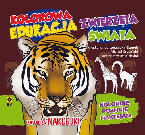 Kolorowa edukacja. Zwierzęta świata. Naklejki