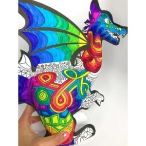 Kolorowanka 3D Smok