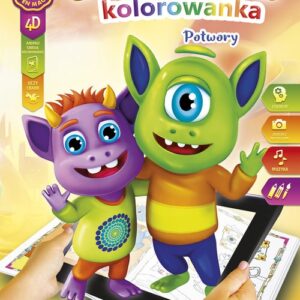 Kolorowanka A4 /8 4D Potworki