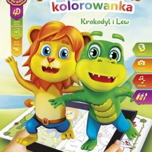 Kolorowanka A4/8 4D Lew I Krokodyl