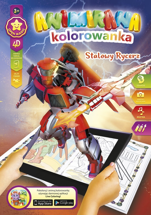 Kolorowanka A4/8 4D Stalowy Rycerz