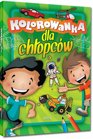 Kolorowanka dla chłopców. kolorowe ilustracje