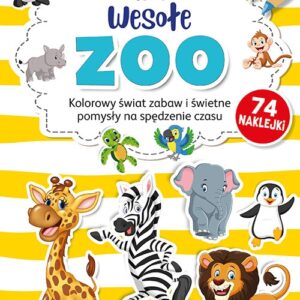 Kolorowanka Wesołe ZOO plus naklejki z brokatem