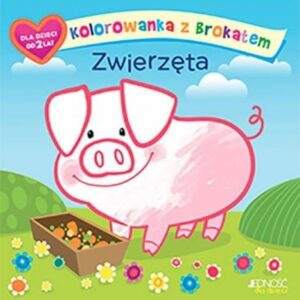 Kolorowanka z brokatem. Zwierzęta