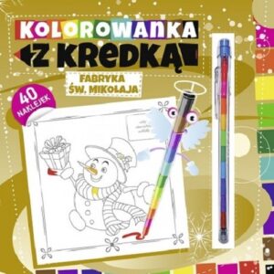 Kolorowanka z kredką Fabryka Św. Mikołaja