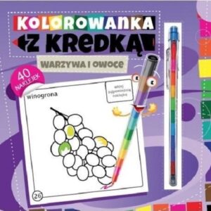Kolorowanka z kredką Warzywa i owoce