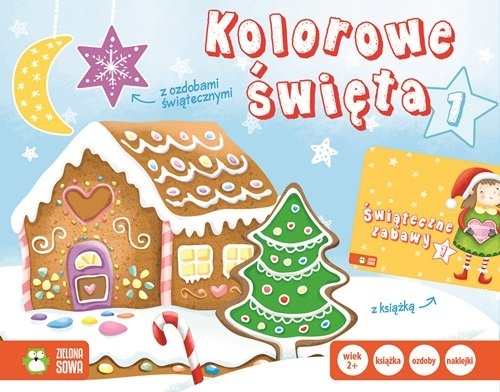 Kolorowe święta 1. z ozdobami świątecznymi