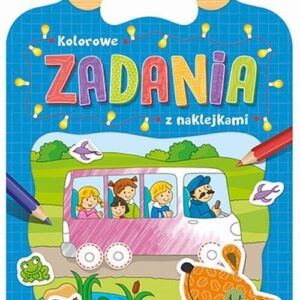Kolorowe zadania z naklejkami od 5 lat