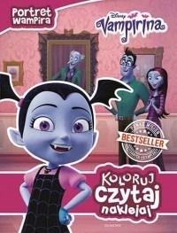Koloruj,czytaj,naklejaj.Portret wampira.Vampirina