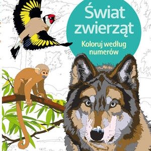Koloruj według numerów. Świat zwierząt
