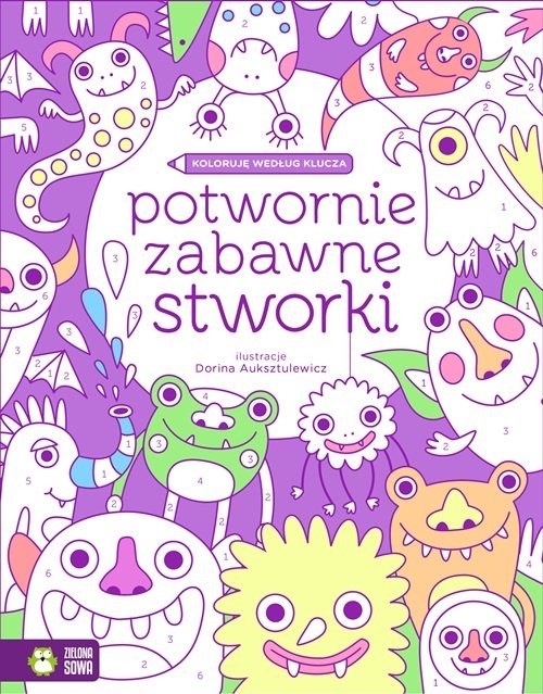 Koloruję według klucza. Potwornie zabawne stworki