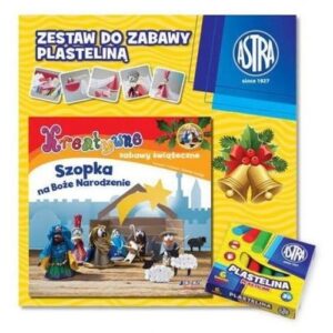 Kreatywne zabawy świąteczne Szopka na Boże Narodzenie. Zestaw do zabawy z plasteliną