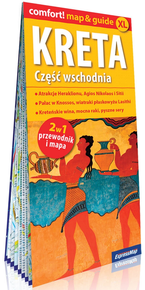 Kreta Część wschodnia laminowany map&guide (2w1: przewodnik i mapa). 2w1: przewodnik i mapa