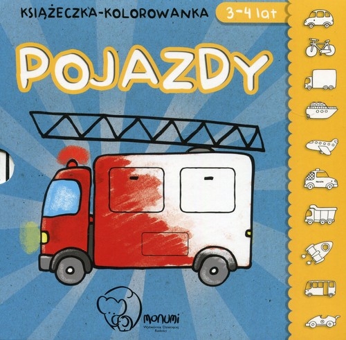 Książeczka kolorowanka Pojazdy