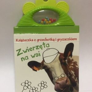 Książeczka z grzechotką i gryzaczkiem. Zwierzęta na wsi