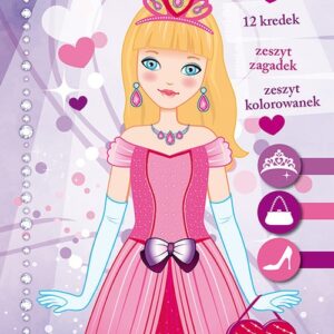 Księżniczki Gry zabawy zagadki Zestaw kreatywny z kredkami