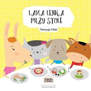 Lama Lenka przy stole