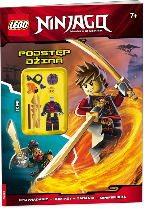 Lego Ninjago Podstęp Dżina. opowiadanie, komiksy, zadania, minifigurka