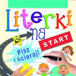 Literki na start Książka z pisakiem suchościeralnym