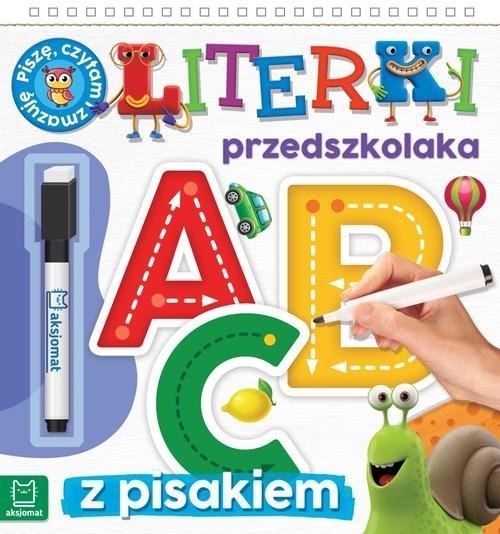 Literki przedszkolaka 5-6 lat, seria z pisakiem Piszę, czytam i zmazuję