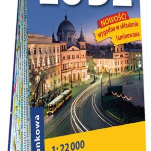 Łódź kieszonkowy laminowany plan miasta 1:22 000