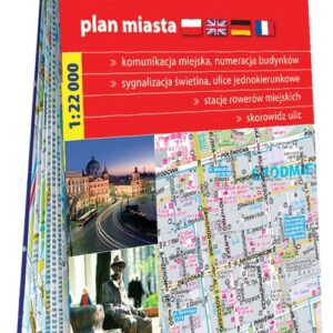 Łódź papierowy plan miasta 1:22 000