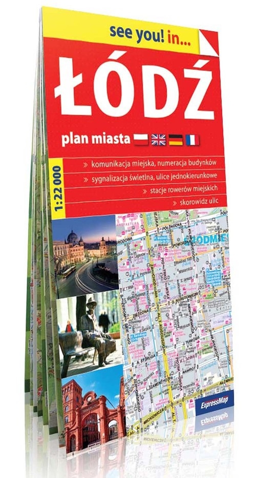 Łódź see you! in... papierowy plan miasta. 1:22 000