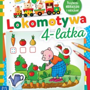 Lokomotywa 4-latka. Książeczka edukacyjna z naklejkami